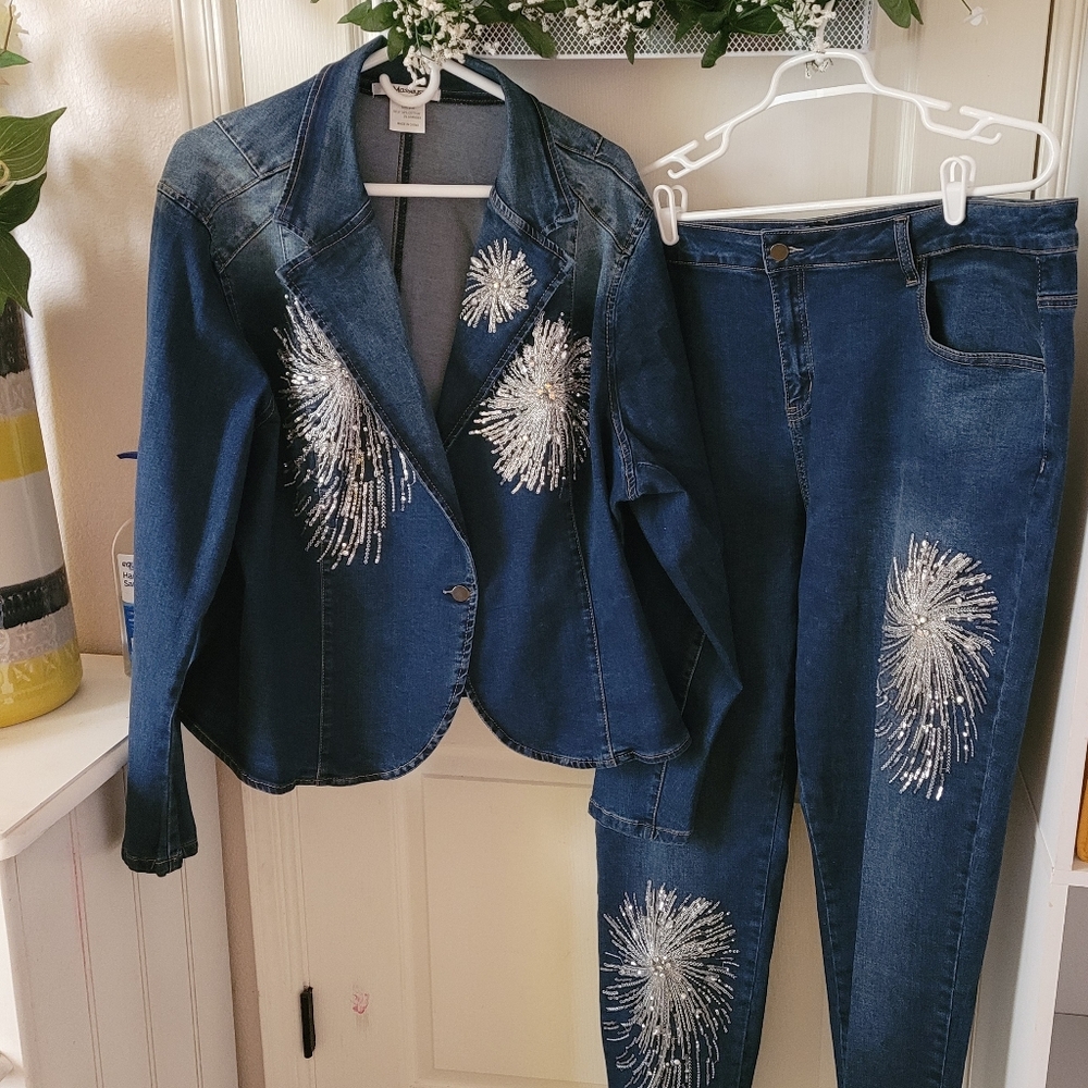 Women Jean Suit